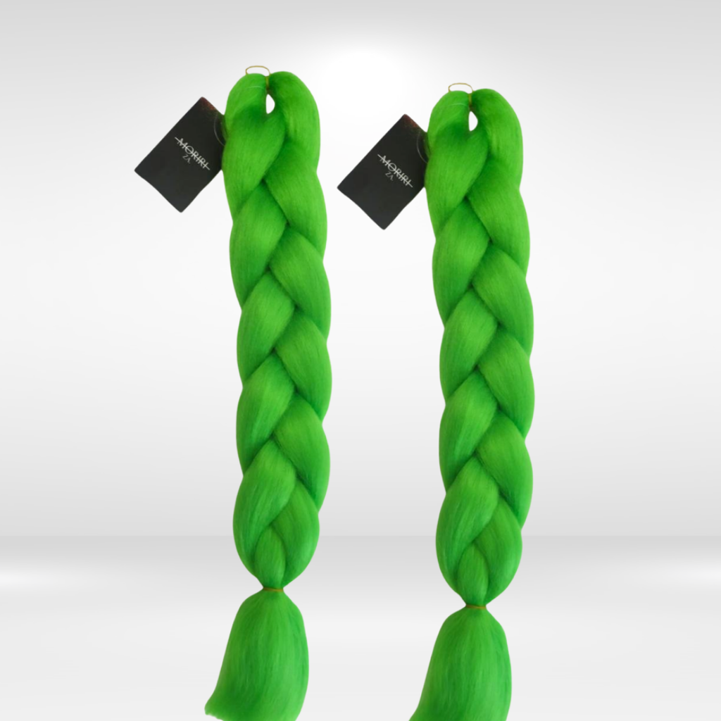 Plain Green (Lime) Hair Fibre