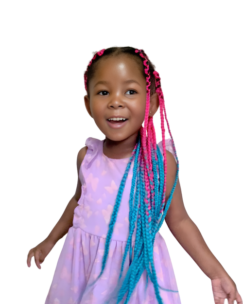 Candyfloss ombre hair extention fibre