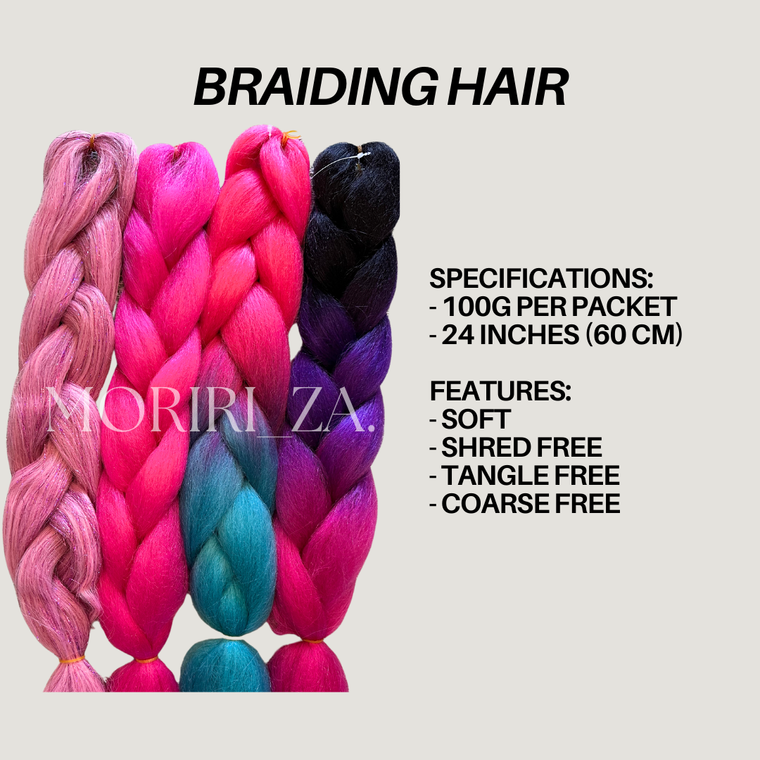 Candyfloss ombre hair extention fibre