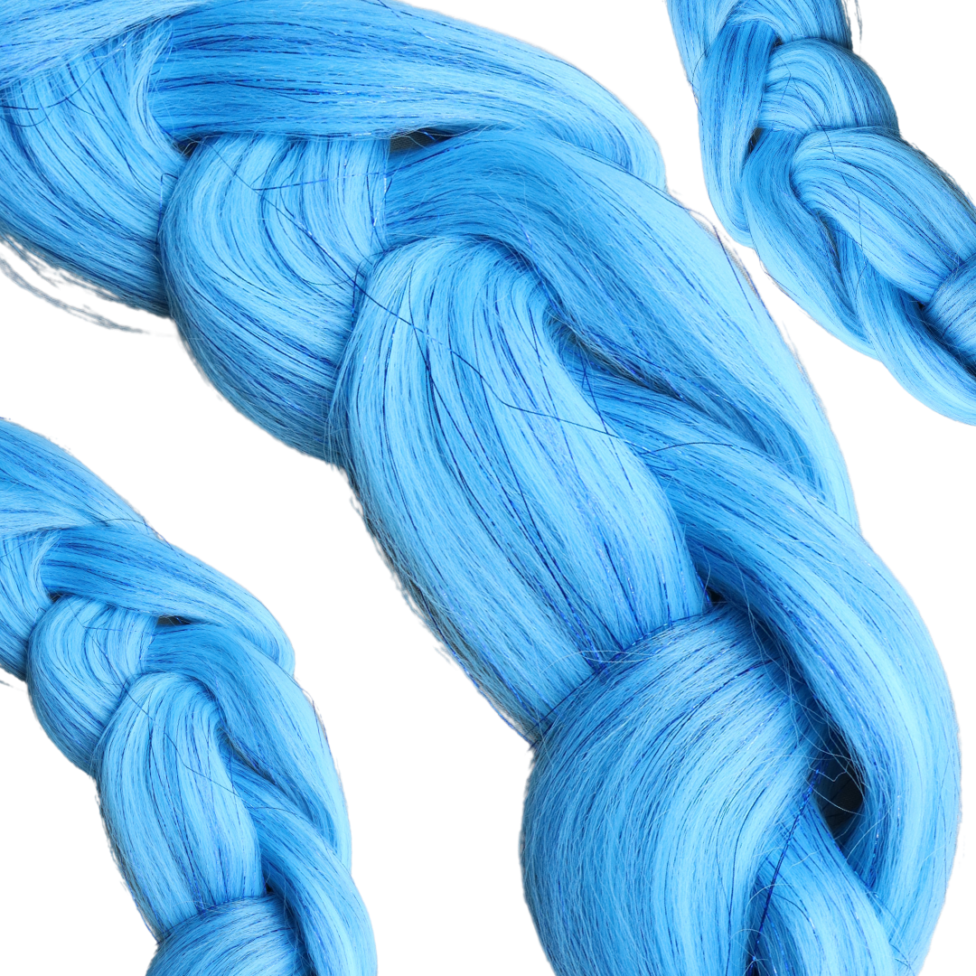 Light Blue Sparkle Hair Extention