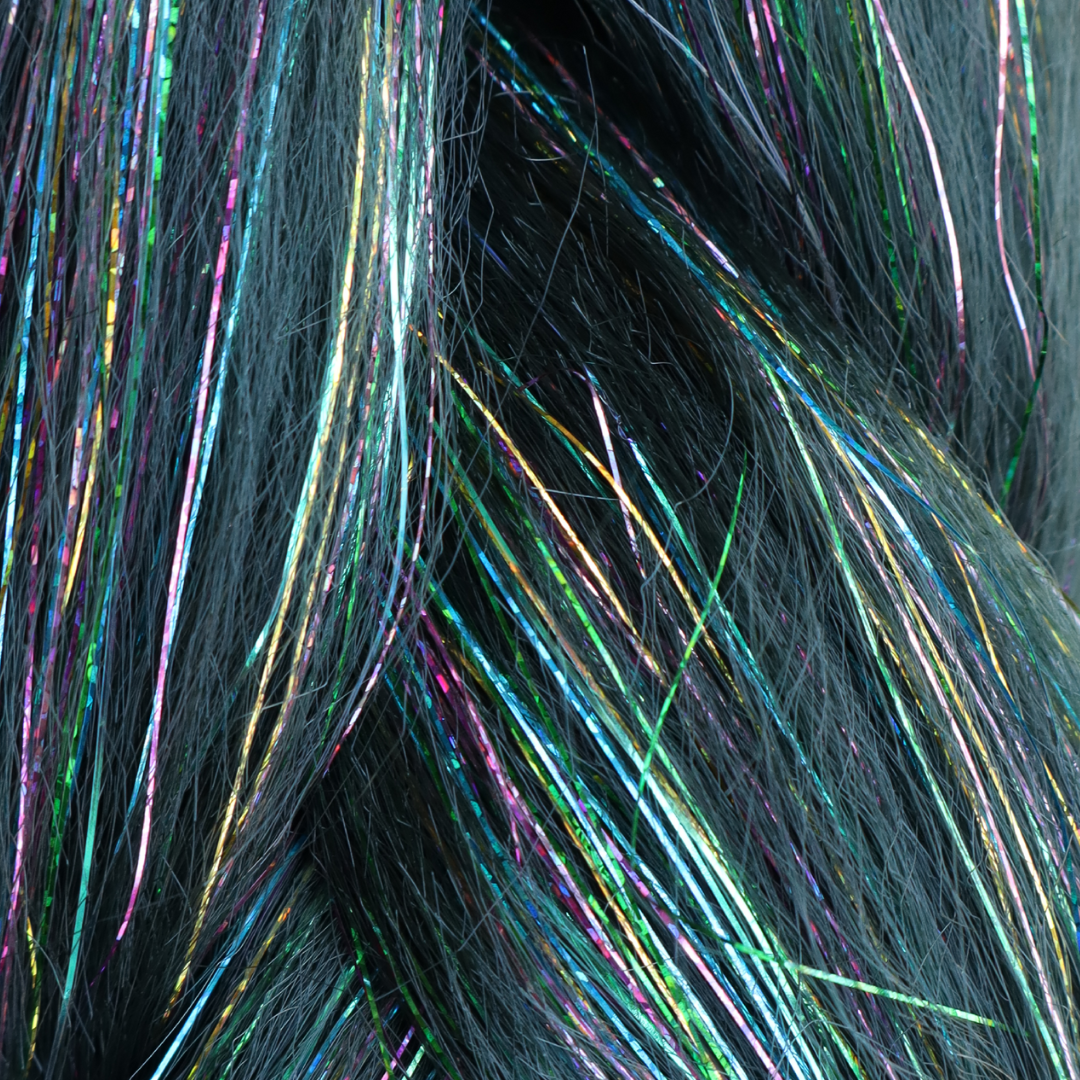 Green Blue Sparkle Hair Extention