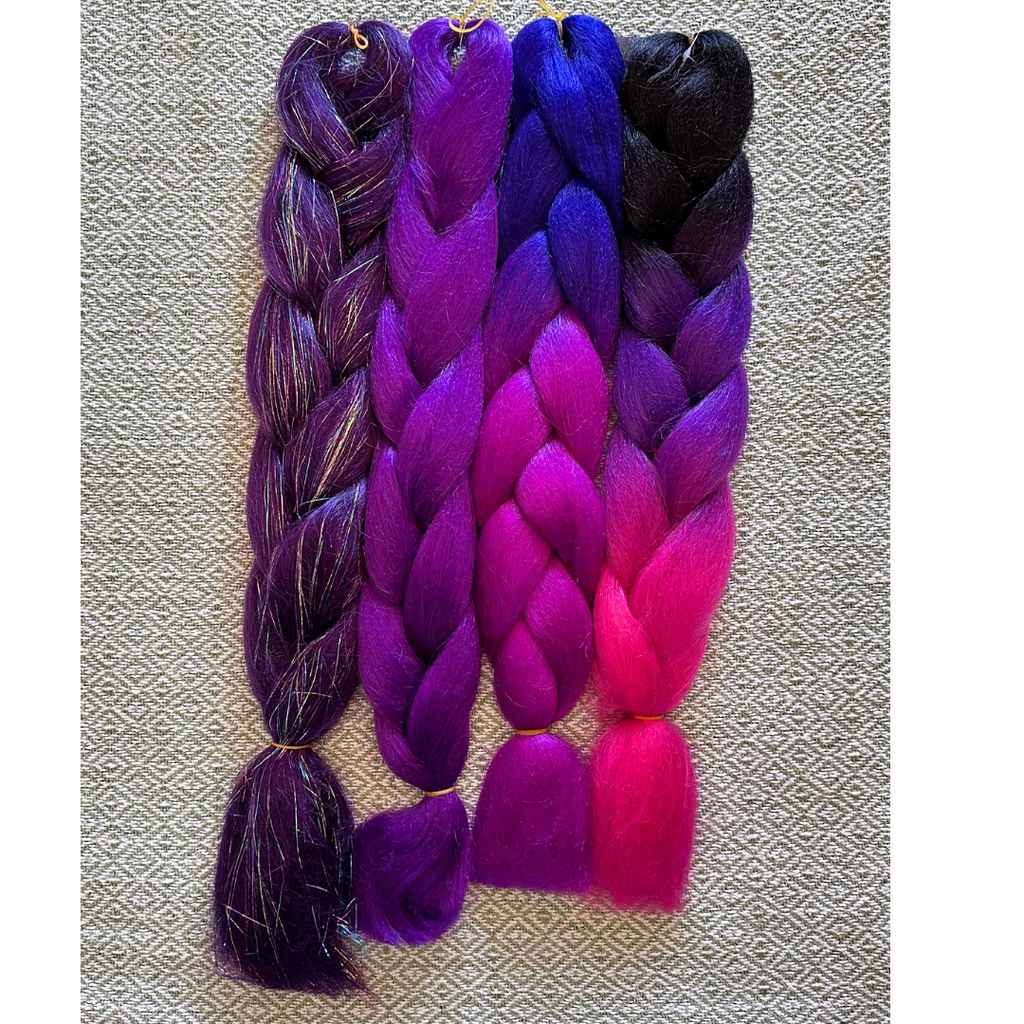 Plain Purple Hair Fibre